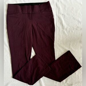 Maurice’s Women’s Mid Rise Bootcut Trouser in Merlot Sz 7/8 Long